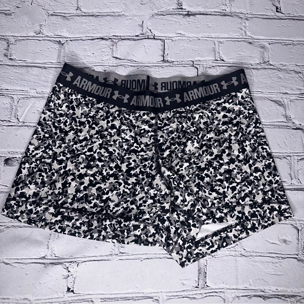 Under Armour HeatGear 3" Compression Shorts Black Multi Size Small